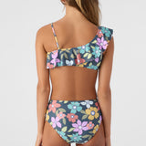 Girl's Layla Floral Asymmetrical Ruffle Swim Set