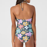 Girl's Layla Floral Cinched One-Piece