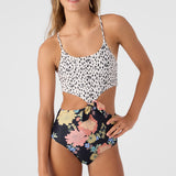 Girl's Kali Floral Knot Front One Piece