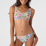 Girl's Talitha Floral Hanky Tie Tank & Bottoms