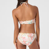 Girl's Dalia Floral Ruffle Edge Halter Swim Set