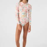Girl's Dalia Floral Long Sleeve Surf Suit