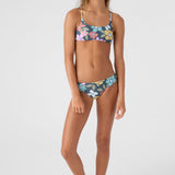 Girl's Layla Floral Strappy Side Bralette Swim Set