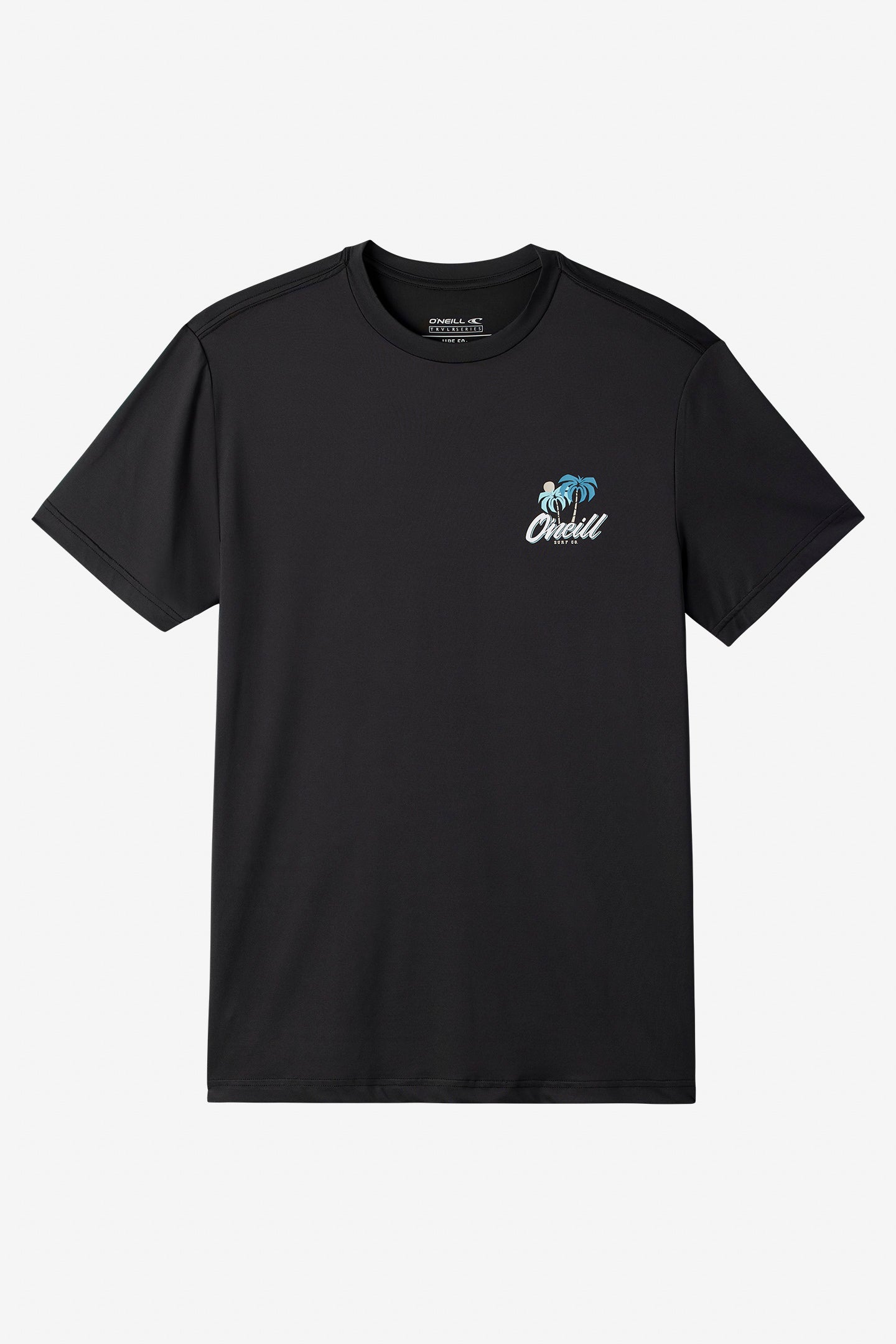 TRVLR Upf Tee - Palms Standard Fit Tee - Black | O'Neill