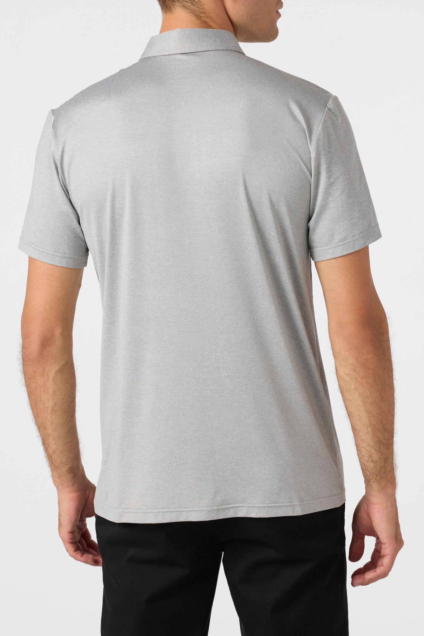 TRVLR Upf Polo Standard Fit Polo - Heather Grey | O'Neill