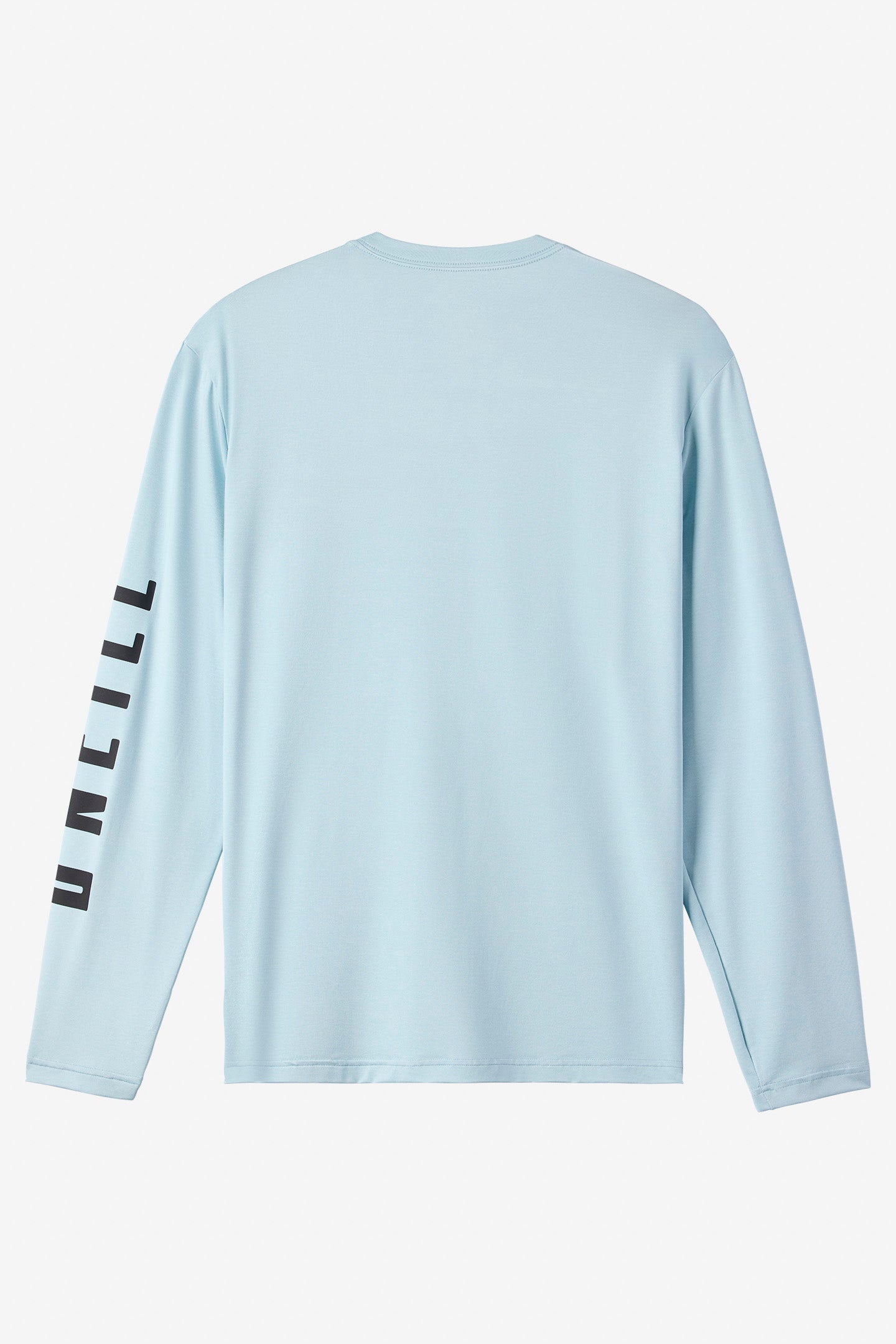 TRVLR Upf Tee - Wordmark Long Sleeve Pullover - Heather Light Blue