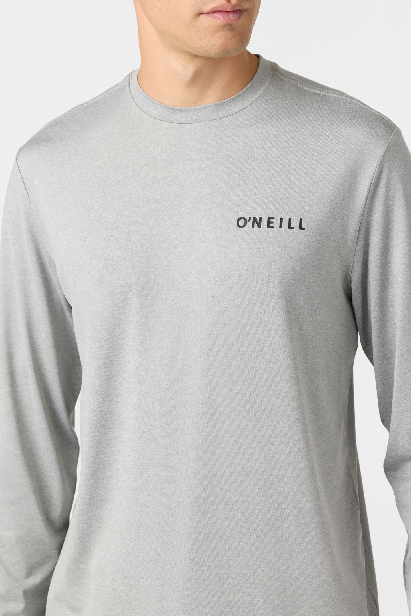 TRVLR Upf Tee - Tropics Long Sleeve Pullover - Heather Grey | O'Neill
