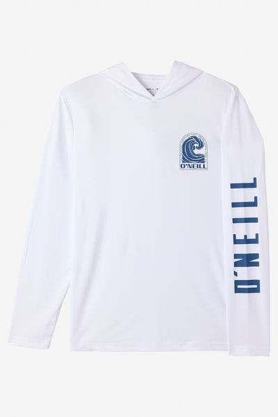 TRVLR Upf Hooded - Swell Long Sleeve Pullover - White | O'Neill