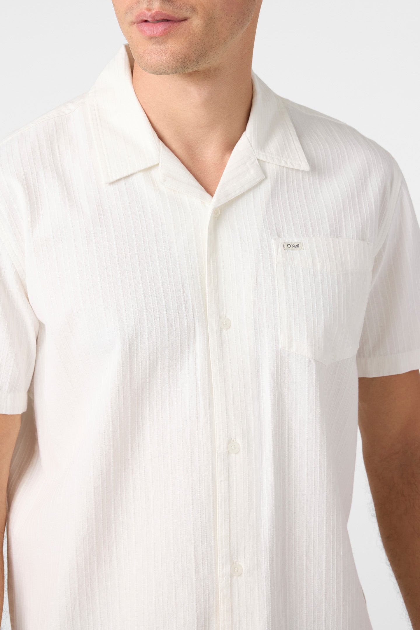 O'Riginals Eco Stripe Standard Standard Fit Shirt - White | O'Neill