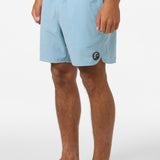 O'Riginals Solid Scallop Elastic Waist 16" Swim Trunks