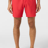 Lennox Hermosa Solid Elastic Waist 17" Swim Trunks