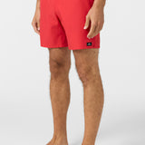 Lennox Hermosa Solid Elastic Waist 17" Swim Trunks