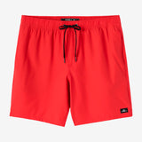 Lennox Hermosa Solid Elastic Waist 17" Swim Trunks