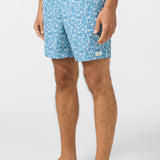 Hermosa Elastic Waist 17" Swim Trunks
