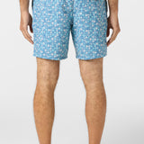 Hermosa Elastic Waist 17" Swim Trunks
