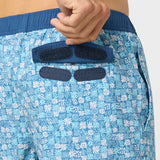 Hermosa Elastic Waist 17" Swim Trunks