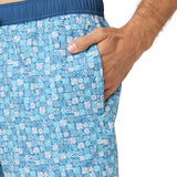 Hermosa Elastic Waist 17" Swim Trunks