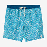 Hermosa Elastic Waist 17" Swim Trunks