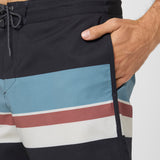 Cruzer Stripe Scallop 18" Boardshorts