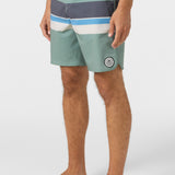 Cruzer Stripe Scallop 18" Boardshorts