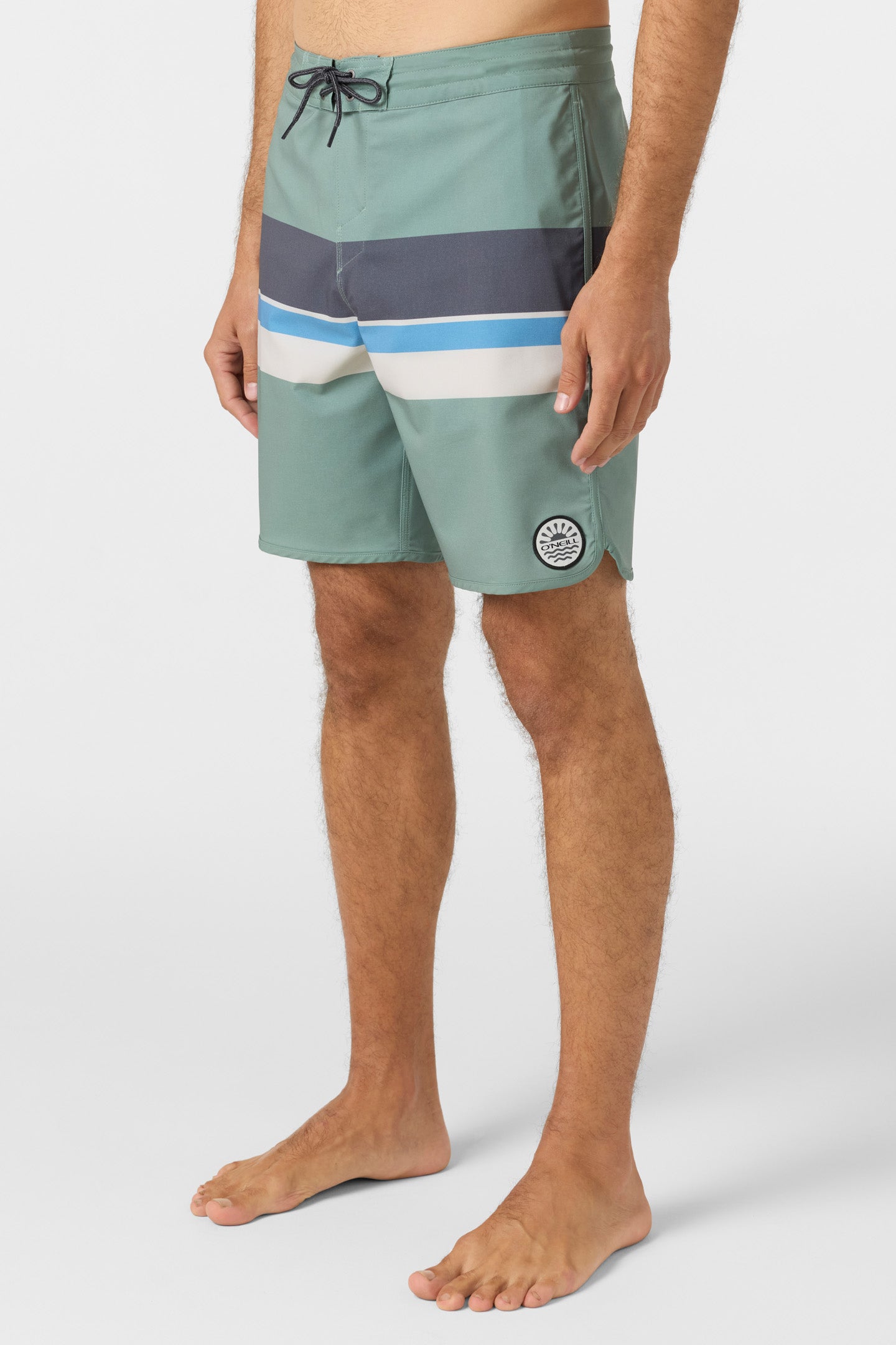 CRUZER STRIPE SCALLOP 18" BOARDSHORTS