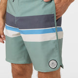 Cruzer Stripe Scallop 18" Boardshorts