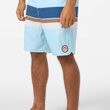 Cruzer Stripe Scallop 18" Boardshorts