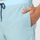Hermosa Light Lined Elastic Waist 17" Swim Trunks