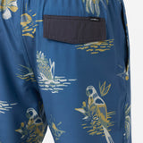 Hermosa Light Lined Elastic Waist 17" Swim Trunks