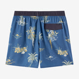 Hermosa Light Lined Elastic Waist 17" Swim Trunks