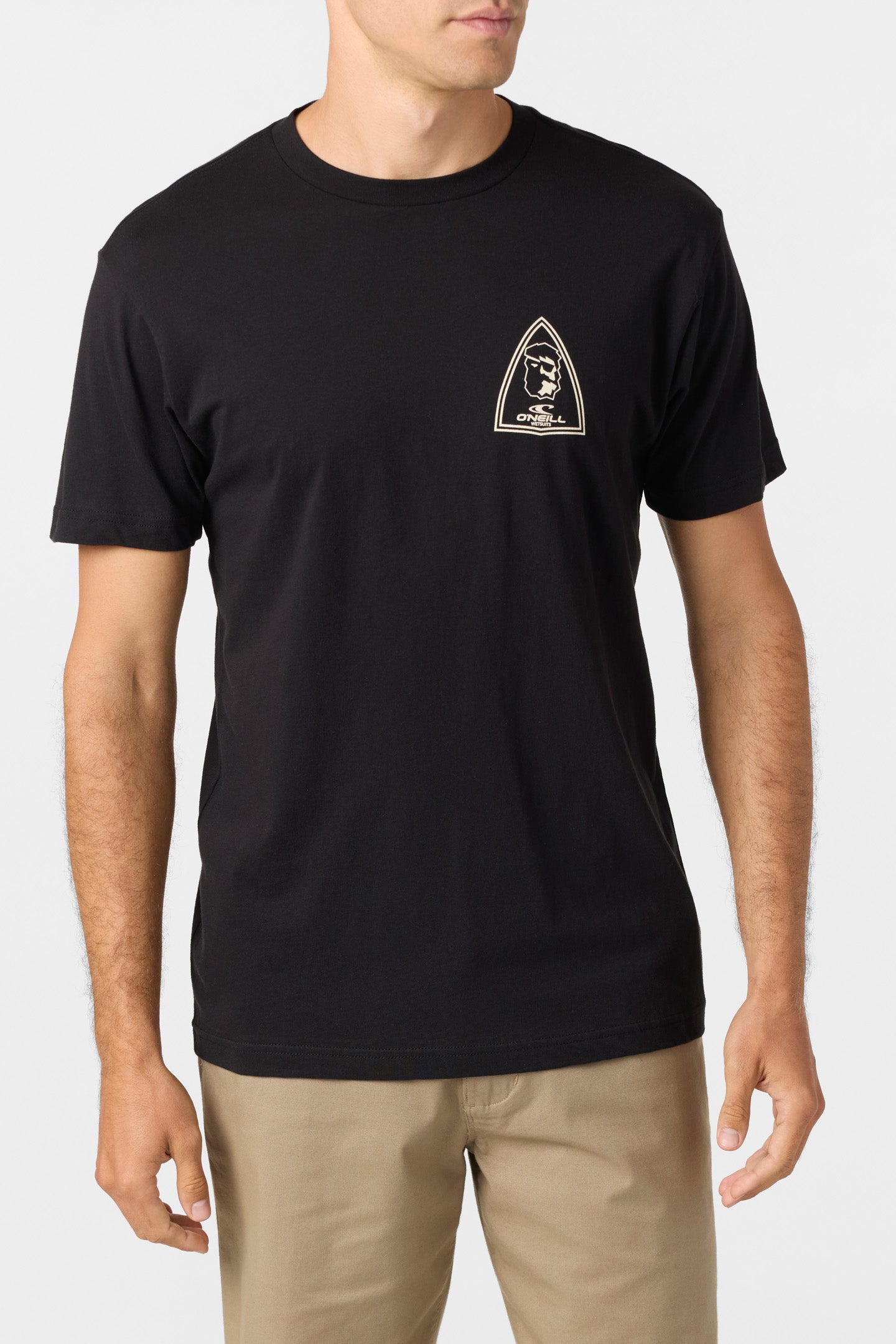 crest clothing tシャツ Crest Standard Fit Tee - Black | O'Neill