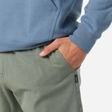 Reserve Light Check Scallop Elastic Waist 18" Hybrid Shorts