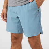 Reserve Light Check Scallop 18" Hybrid Shorts