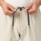 Reserve Light Check Scallop Elastic Waist 18" Hybrid Shorts