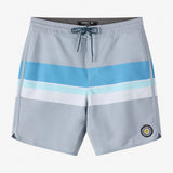 Boy's Cruzer Stripe Scallop 16" Boardshorts