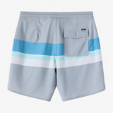 Boy's Cruzer Stripe Scallop 16" Boardshorts