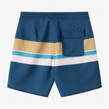 Boy's Cruzer Stripe Scallop 16" Boardshorts