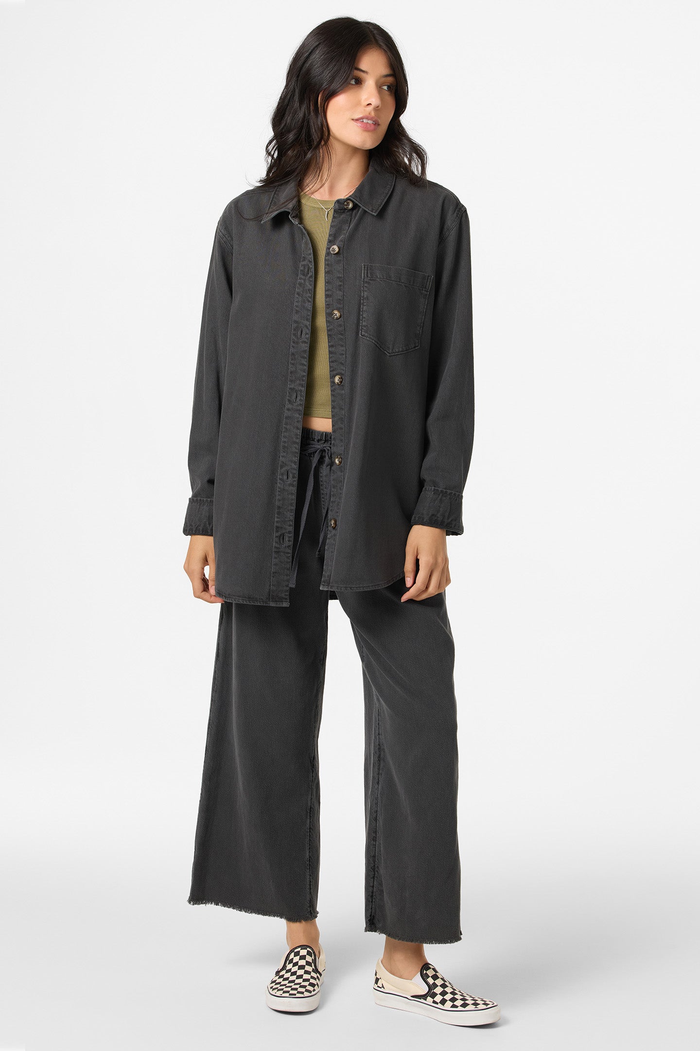 Sevie Shacket Jacket - Washed Black | O'Neill