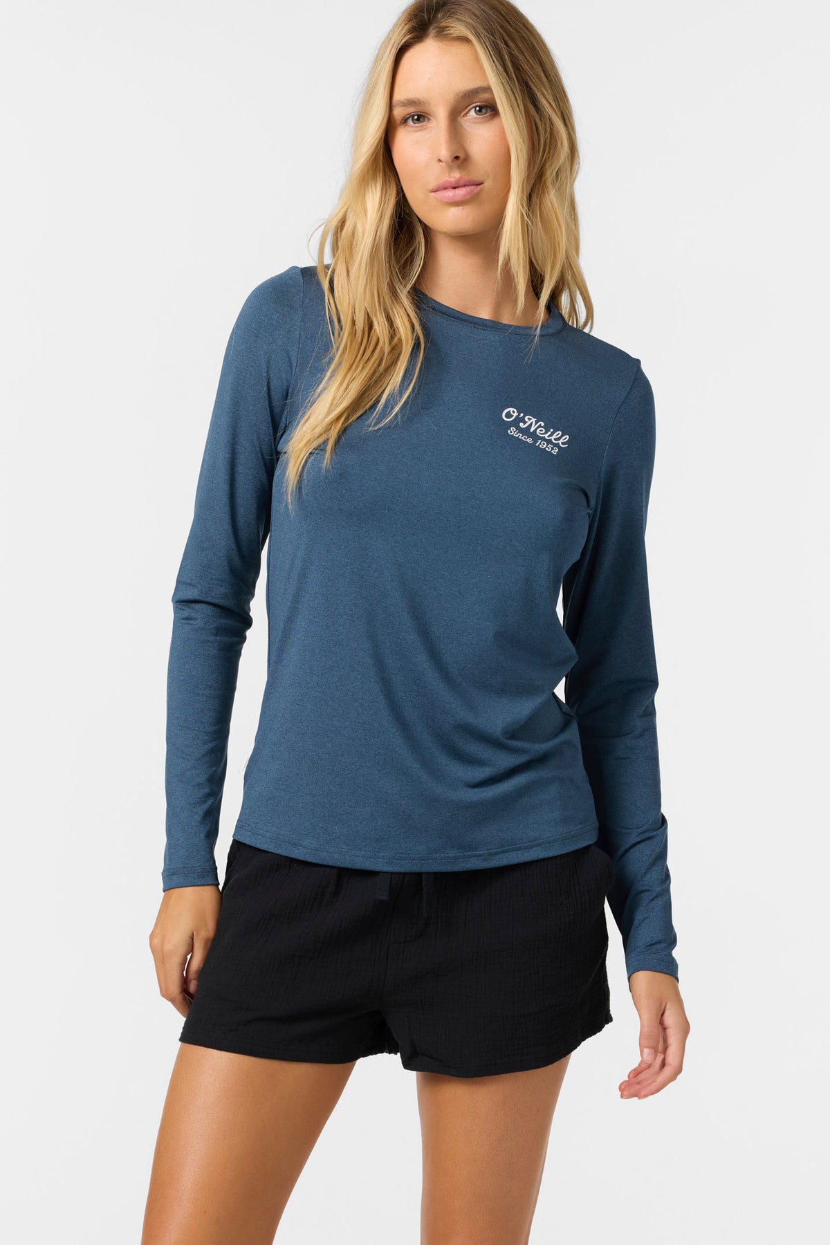 Breezy Upf Ls Long Sleeve Top - Navy Heather | O