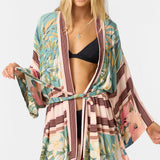 Tropics Kimono Long Sleeve Top