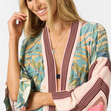 Tropics Kimono Long Sleeve Top