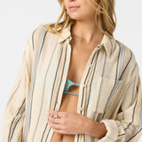 Leni Stripe Relaxed Long Sleeve Top