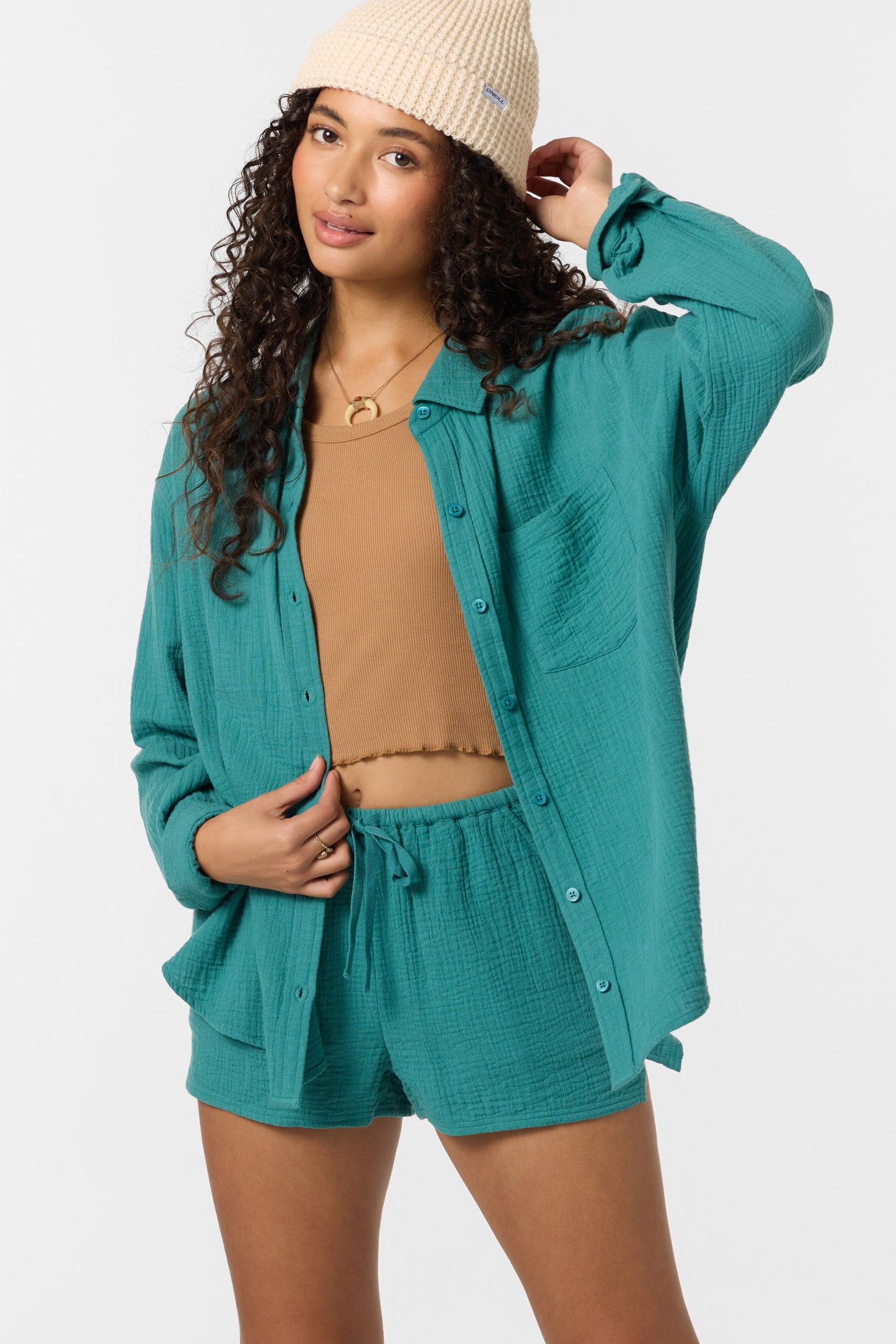 Leni Relaxed Long Sleeve Top - North Sea | O'Neill