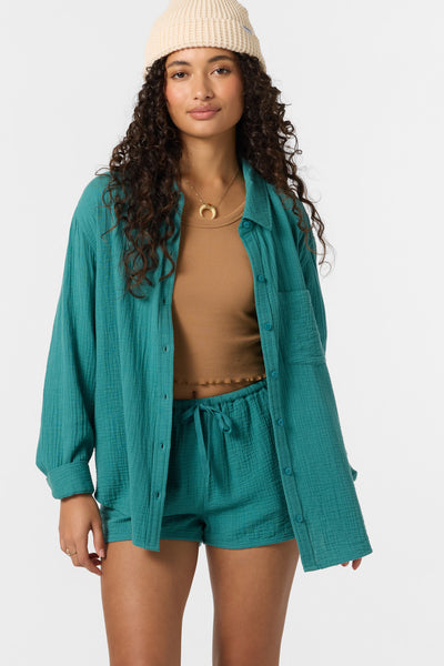 Leni Relaxed Long Sleeve Top - North Sea | O'Neill