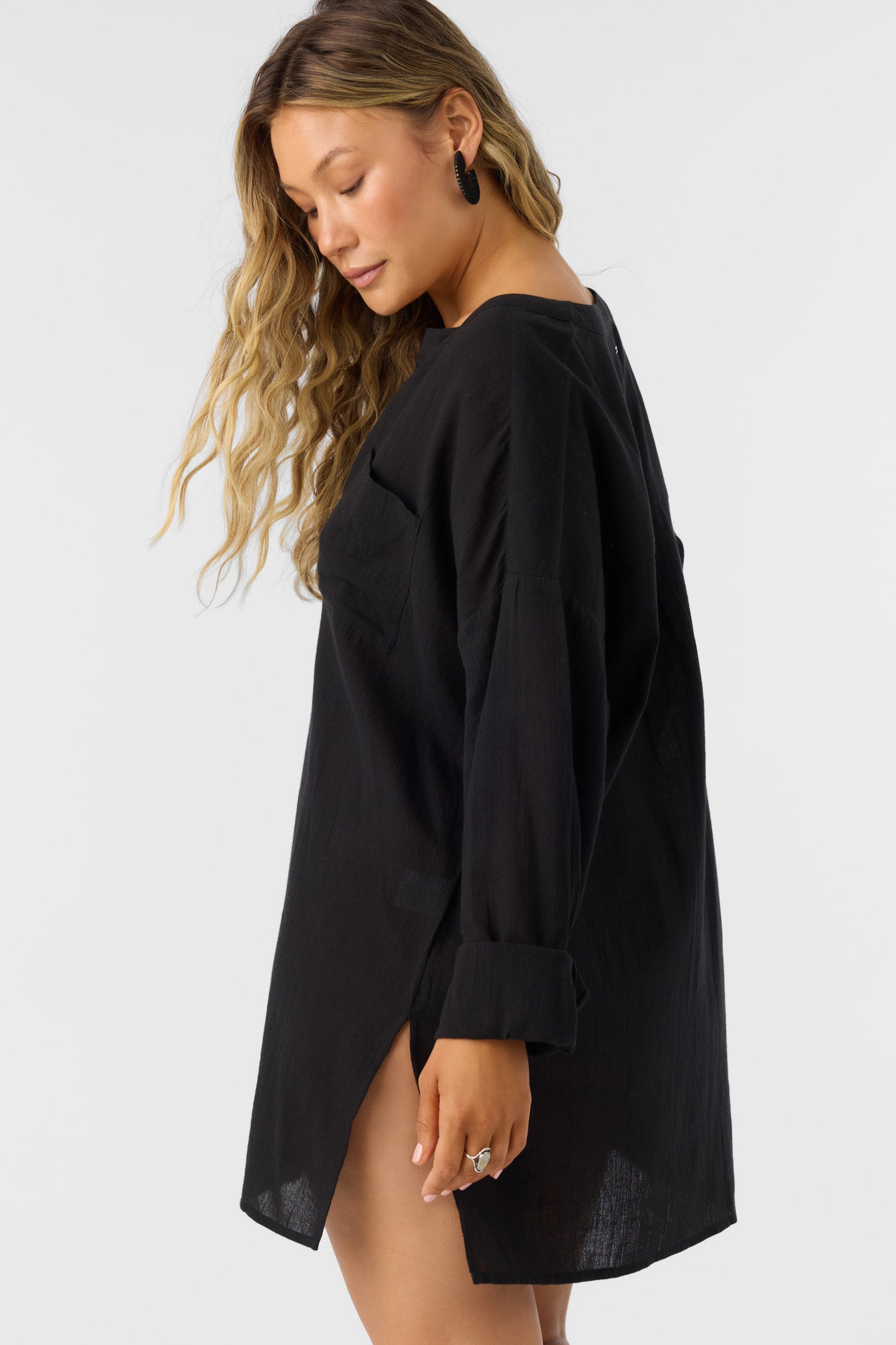 blue dress for baby girl Belizin Cover-Up Dress - Black