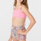 Girl's Balboa Printed 2" Elastic Boardshorts