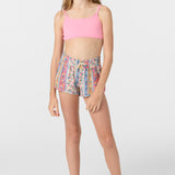Girl's Balboa Printed 2" Elastic Boardshorts