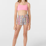 Girl's Balboa Printed 2" Elastic Boardshorts