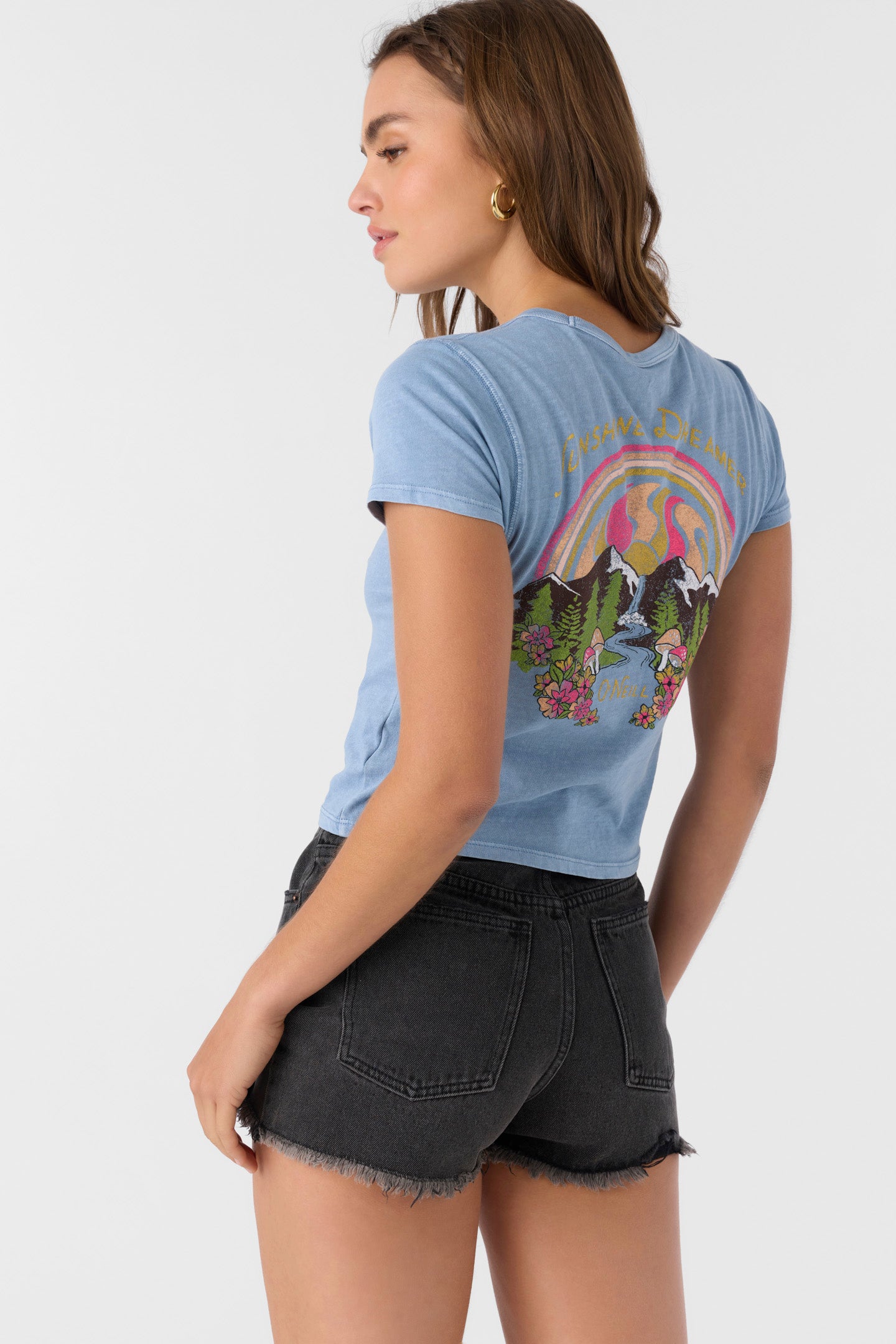 Lanisa Denim Shorts - Washed Black | O'Neill