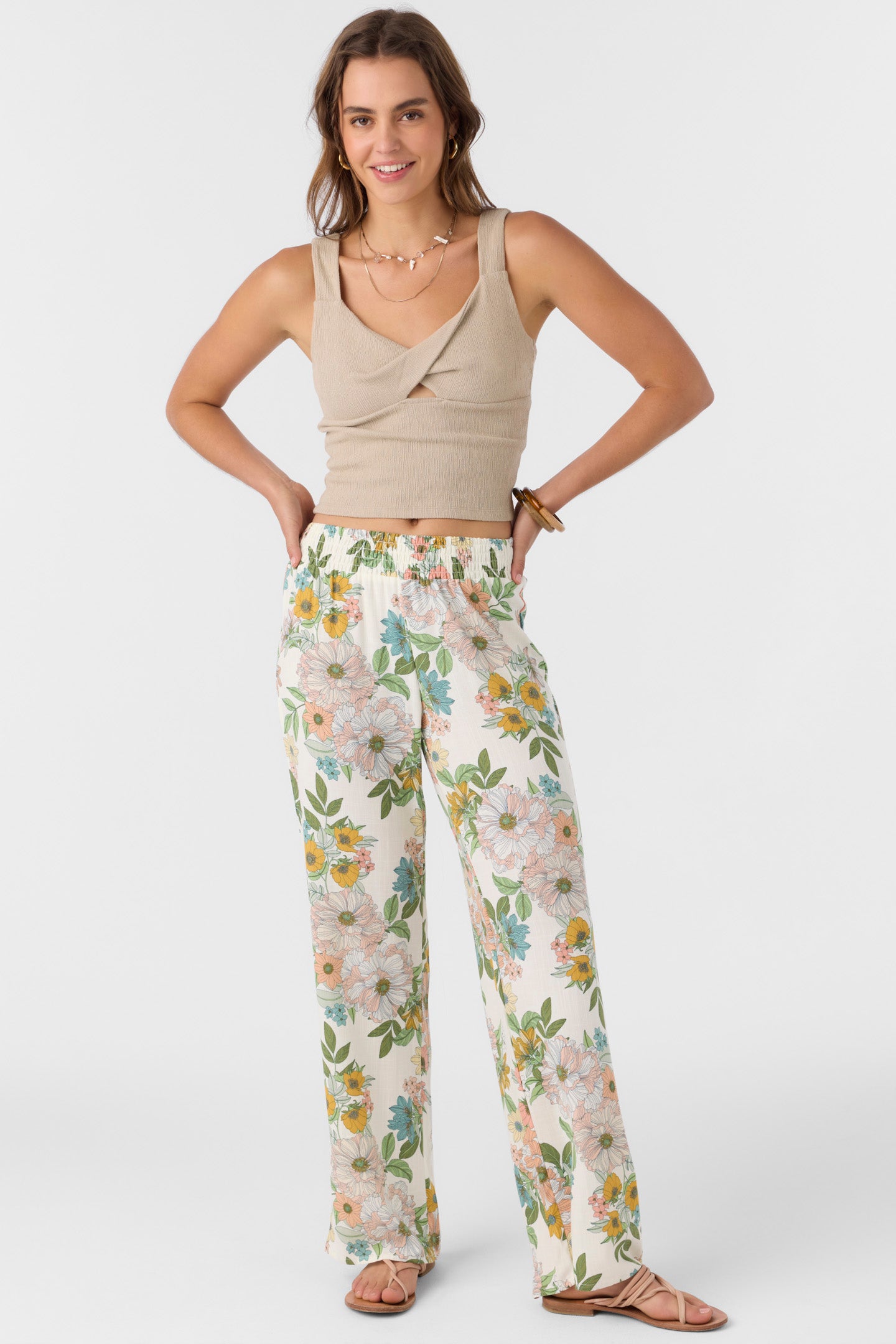 Jonie Pant Cara Floral - Winter White | O'Neill